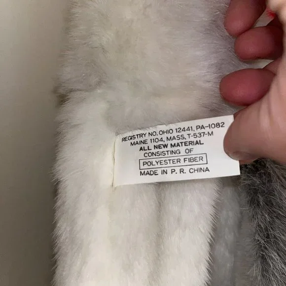 Chosun Christmas Stocking 3D Plush Stuffed Animal Dog Holly Bow Grey & White Dog - Picture 6 of 10